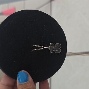 TOUS Color necklace rose gold in vermeil silver with onyx